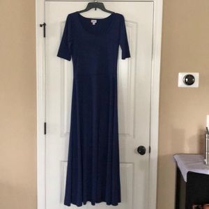 Navy maxi dress